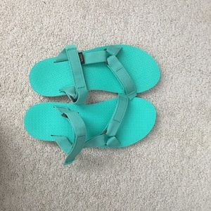 Turquoise Teva sandals-WORN ONCE